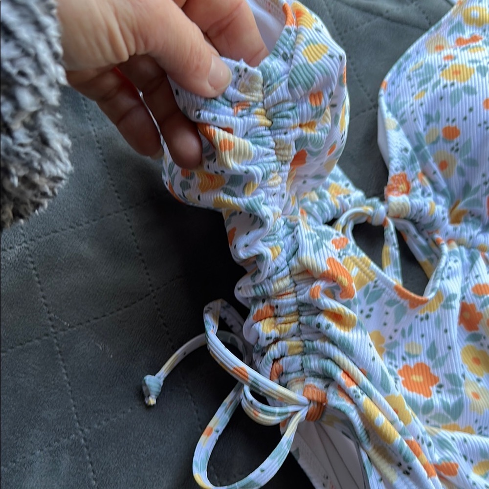 Floral One-Piece Swimsuit - Picture 3 of 7